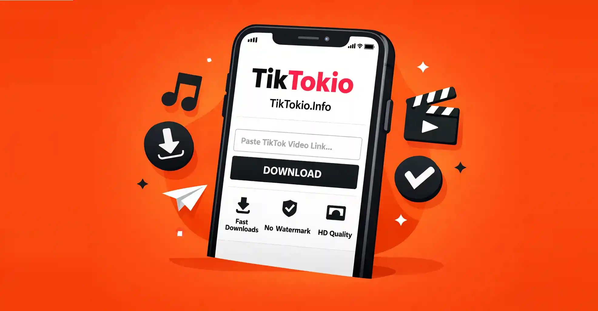TikTokio Video Downloader - Fast TikTok Downloads Without Watermark